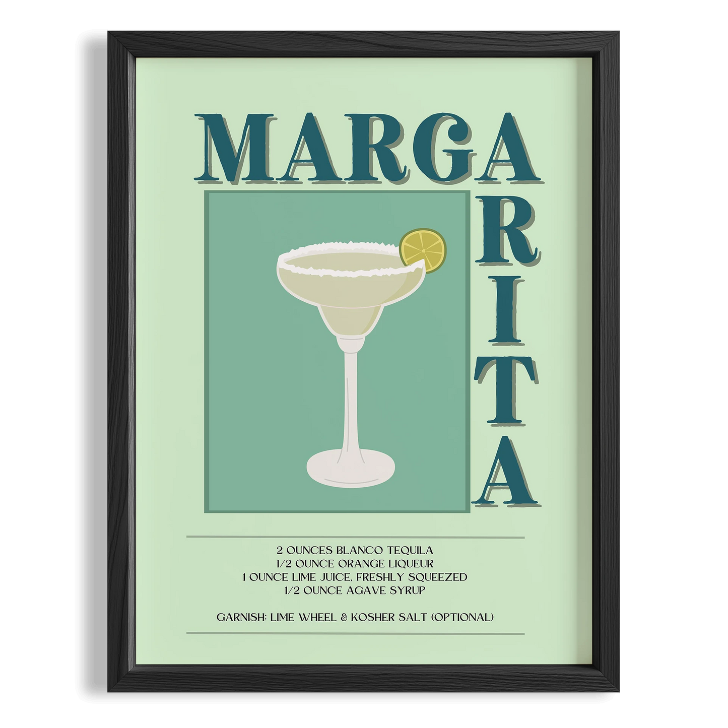 Margarita Kokteyli Mutfak Duvar Tablosu