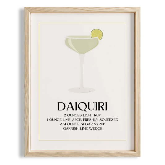 Daiquiri Kokteyli Minimal Mutfak Duvar Tablosu