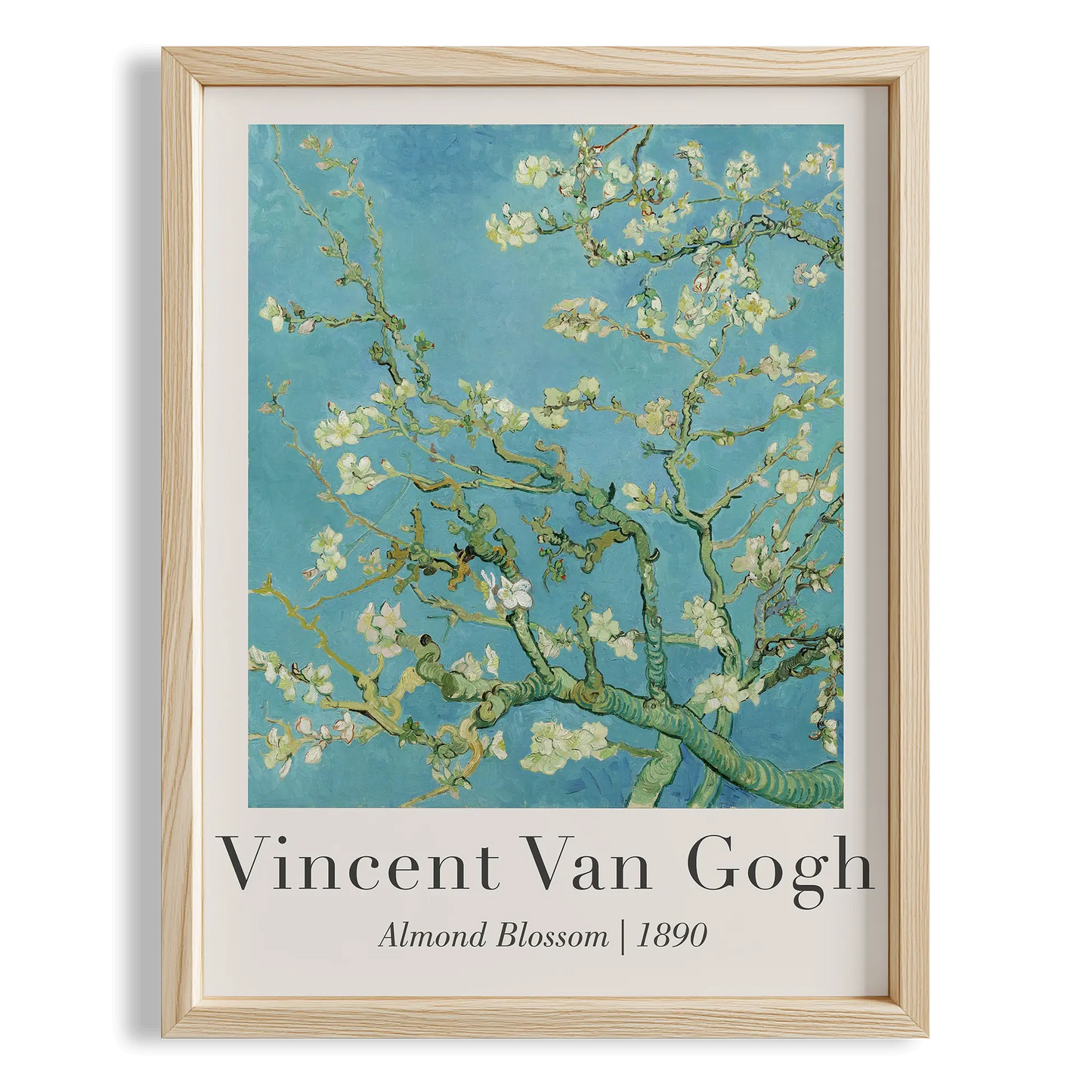 Çiçek Açan Badem Dalı - Vincent Van Gogh Ahşap Duvar Tablosu