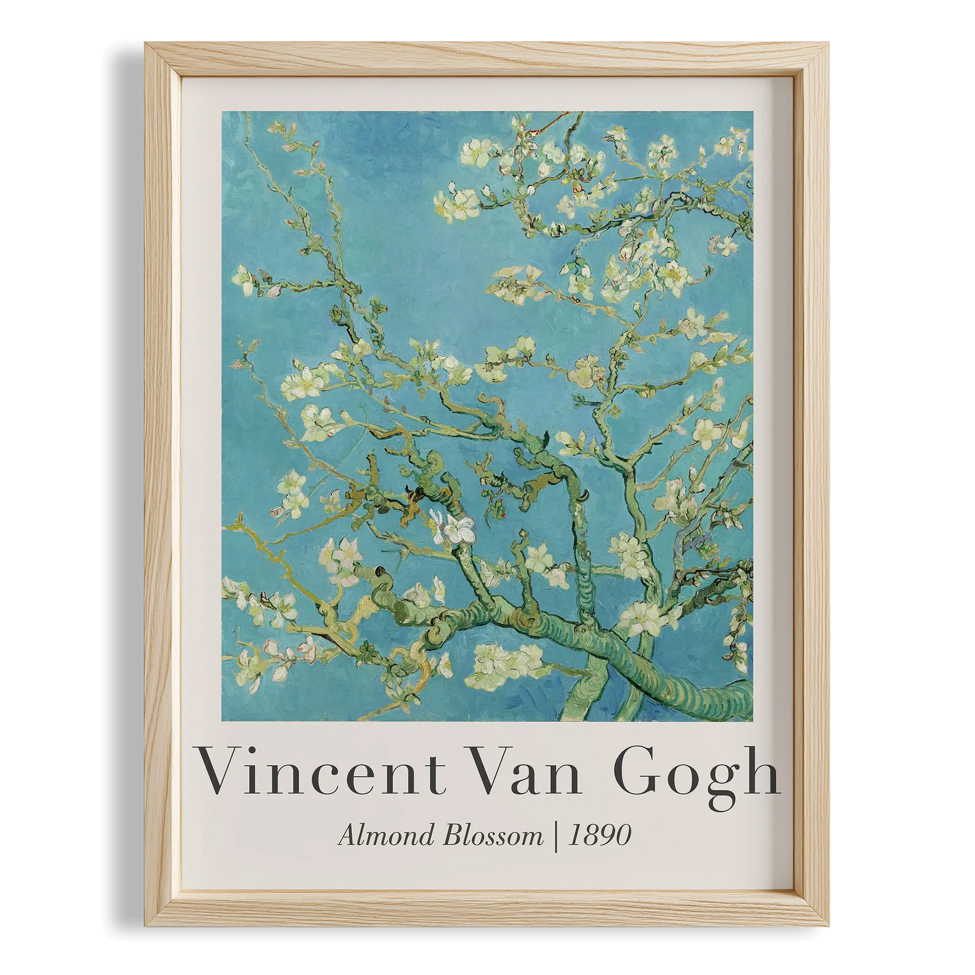 Çiçek Açan Badem Dalı - Vincent Van Gogh Ahşap Duvar Tablosu