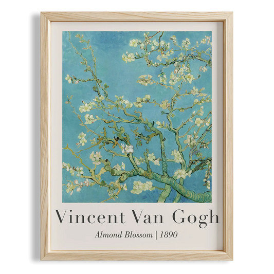 Çiçek Açan Badem Dalı - Vincent Van Gogh Ahşap Duvar Tablosu