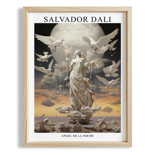 Melekler - Salvador Dali Ahşap Duvar Tablosu