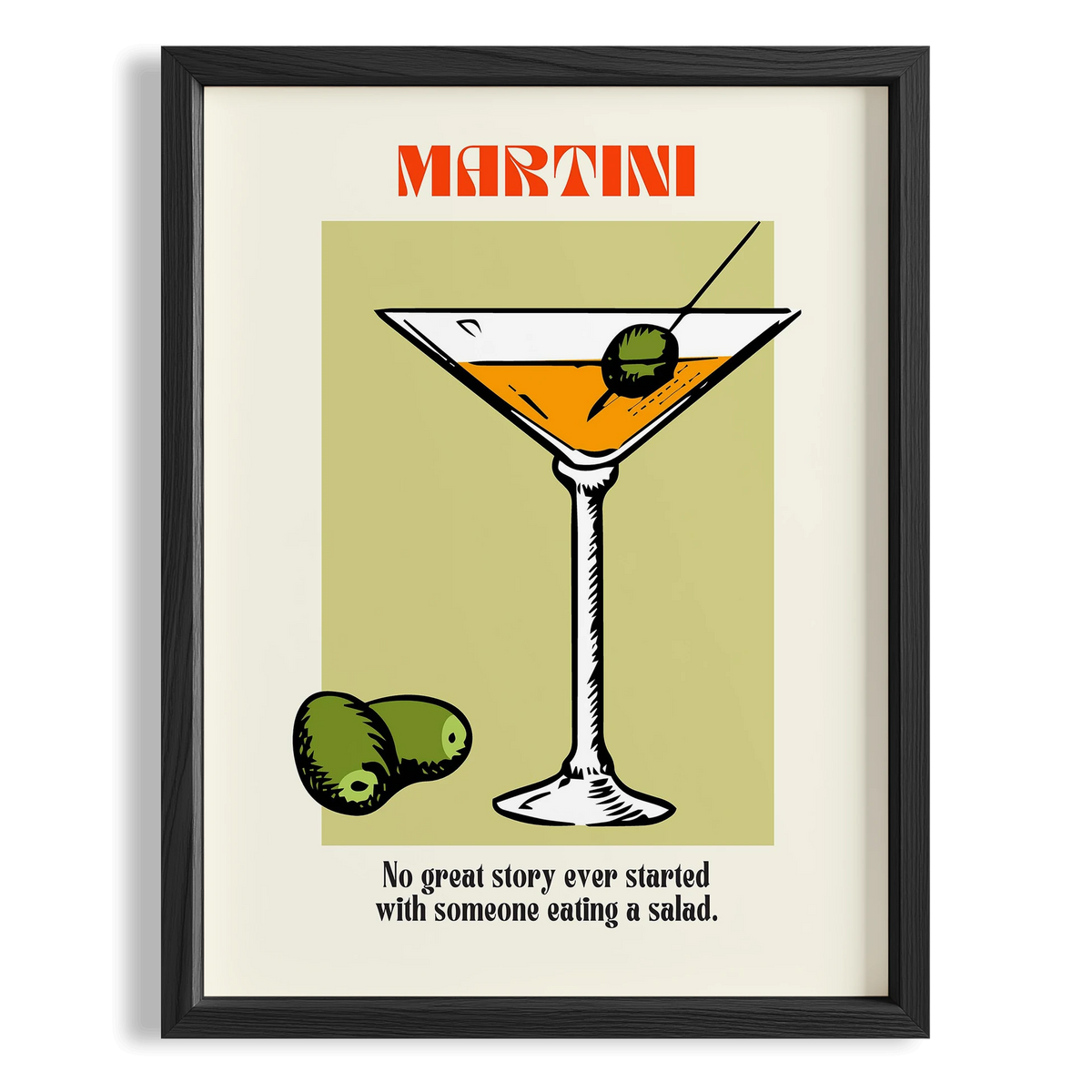 Martini Kokteyller Mutfak Duvar Tablosu