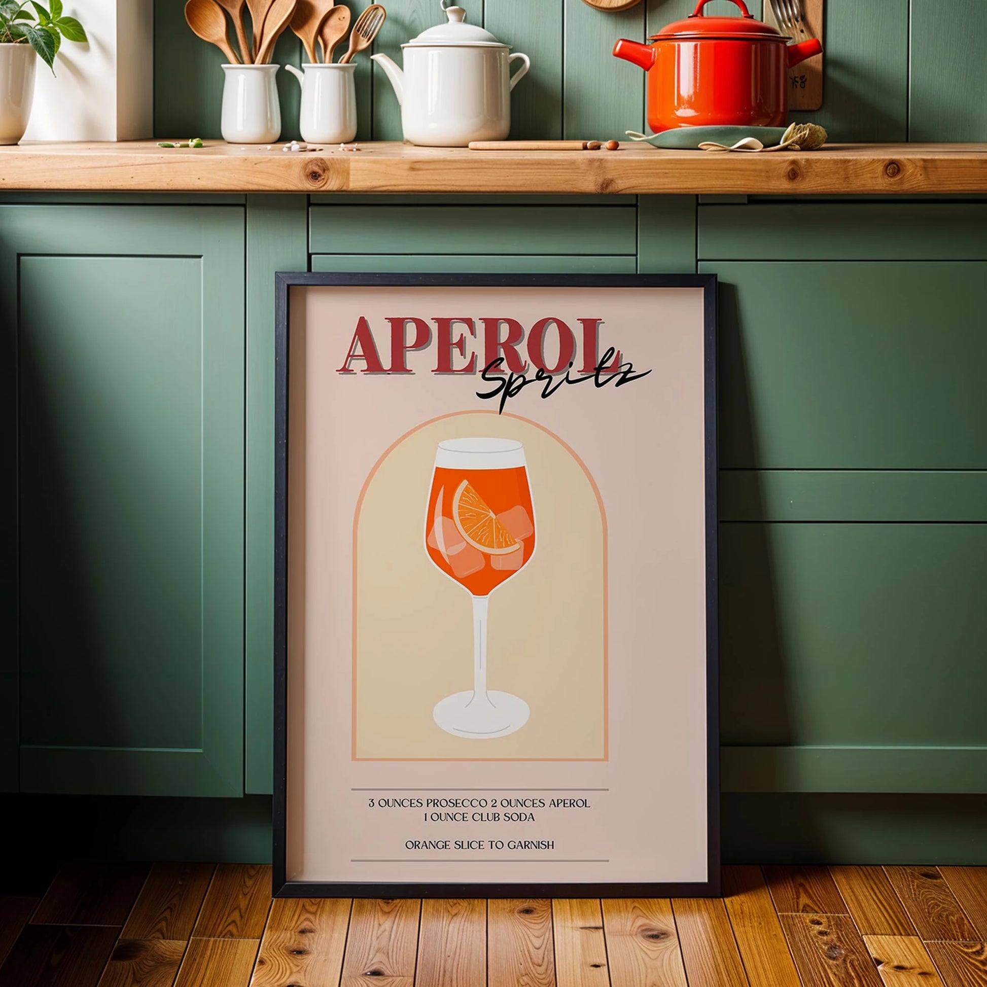 Aperol Spritz Kokteyli Mutfak Duvar Tablosu