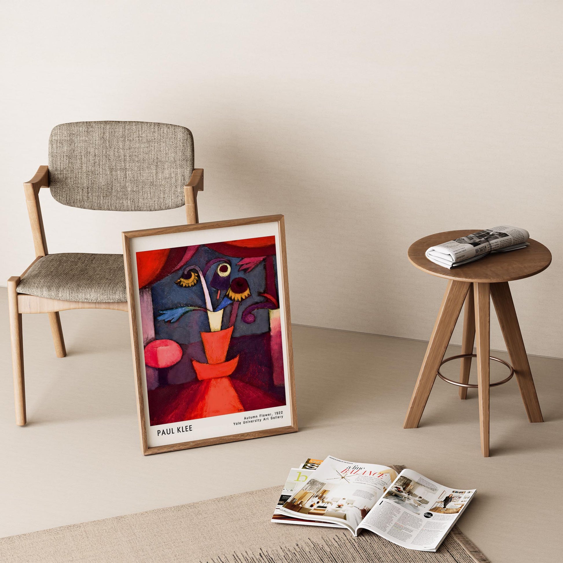 Paul Klee Sonbahar Çiçeği 1922 Suluboya I Duvar Tablosu