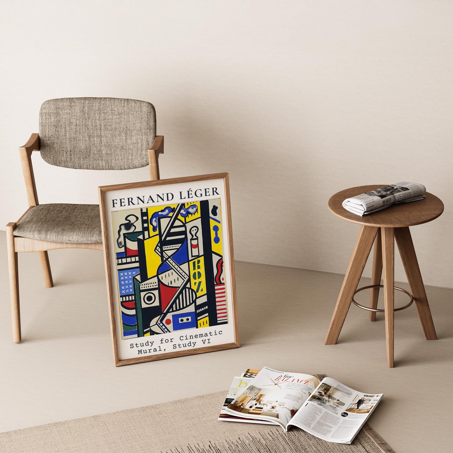 Fernand Leger XXV Duvar Tablosu
