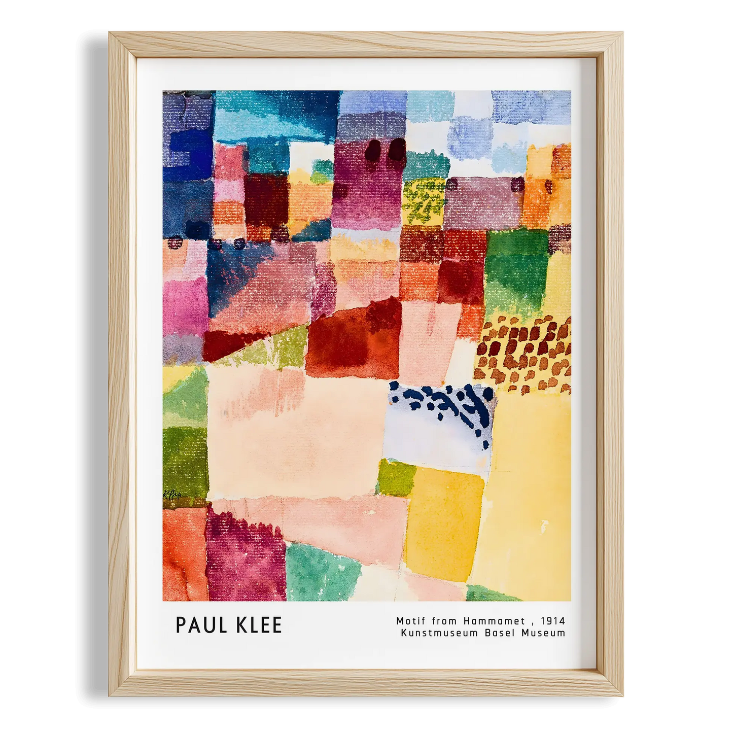 Paul Klee Hammamet Motifi Üzerine 1914 Suluboya II Duvar Tablosu
