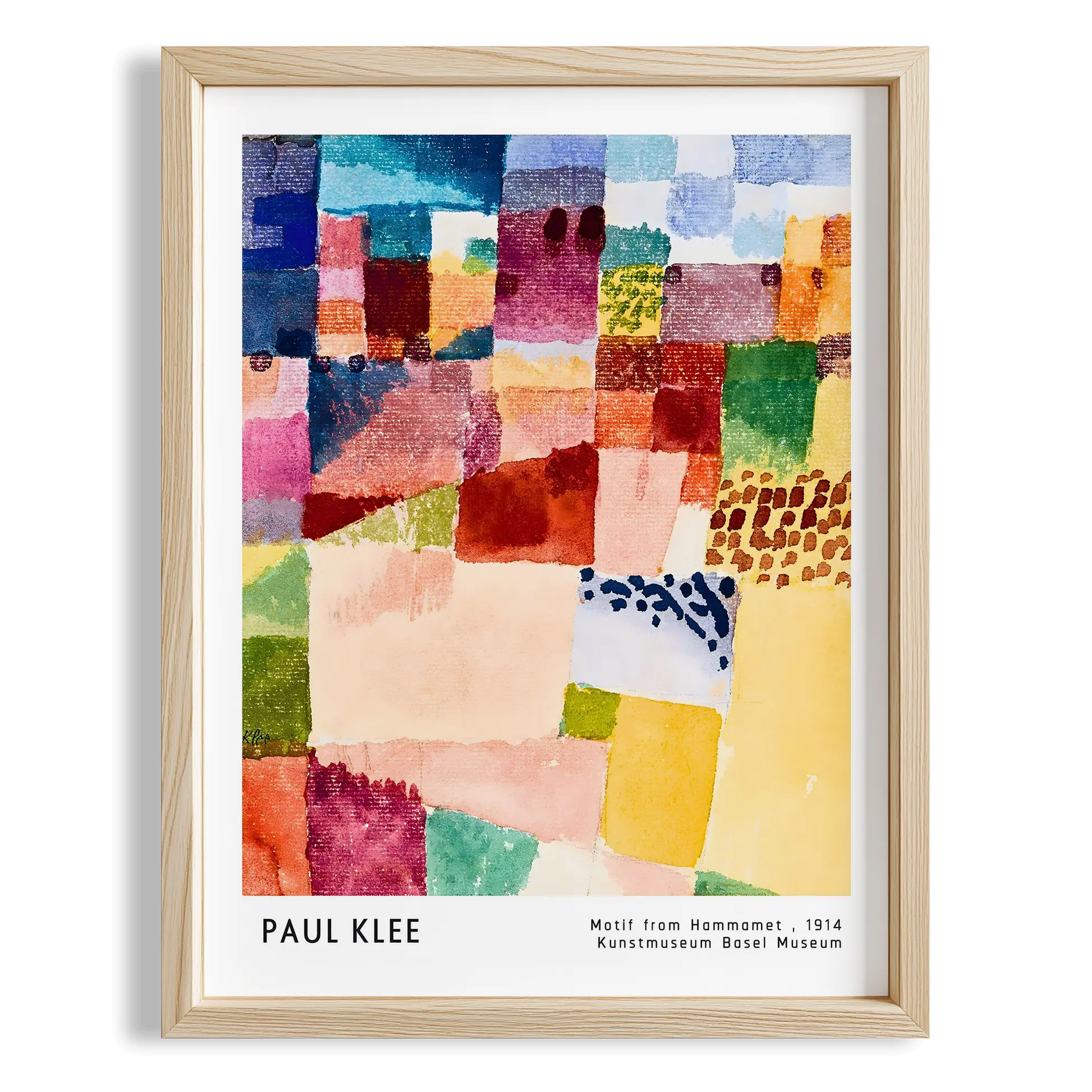 Paul Klee Hammamet Motifi Üzerine 1914 Suluboya II Duvar Tablosu