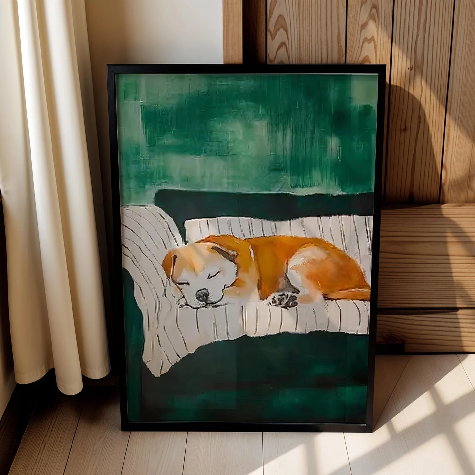 Köpek Portre IV - Yavru Boxer Çizgili Zümrüt