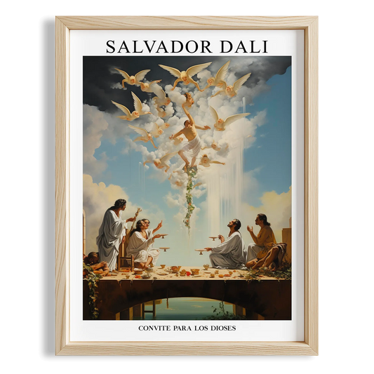 Gökyüzüne Açılan Eller - Salvador Dali Ahşap Duvar Tablosu