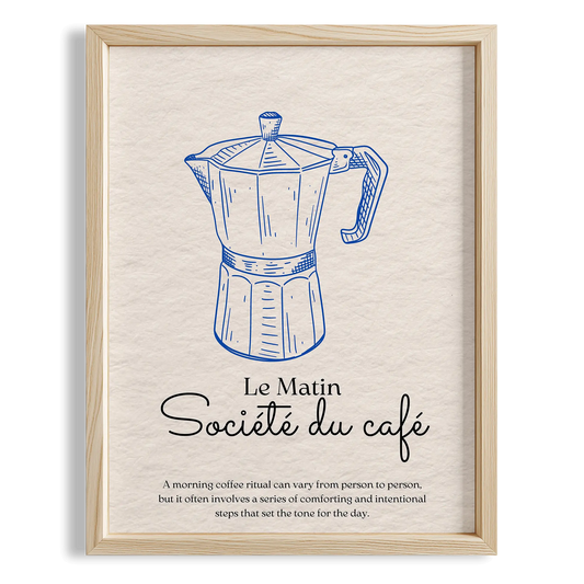 Le Matin Café Fransız Sabah Koleksiyonu Mutfak Duvar Tablosu