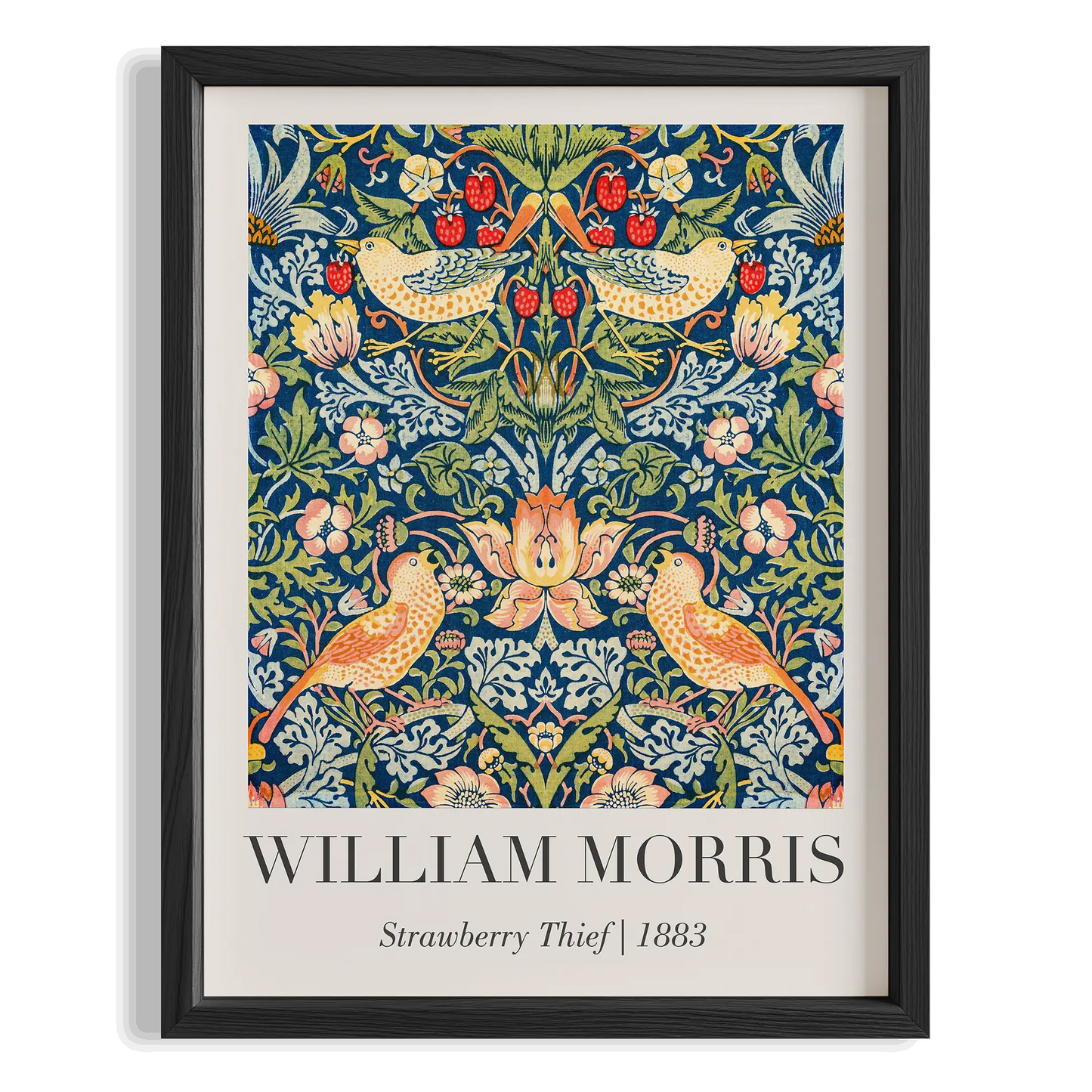 Çilek Hırsızı - William Morris Ahşap Duvar Tablosu