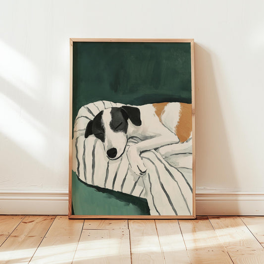 Köpek Portre VII - Jack Russell Çizgili Zümrüt