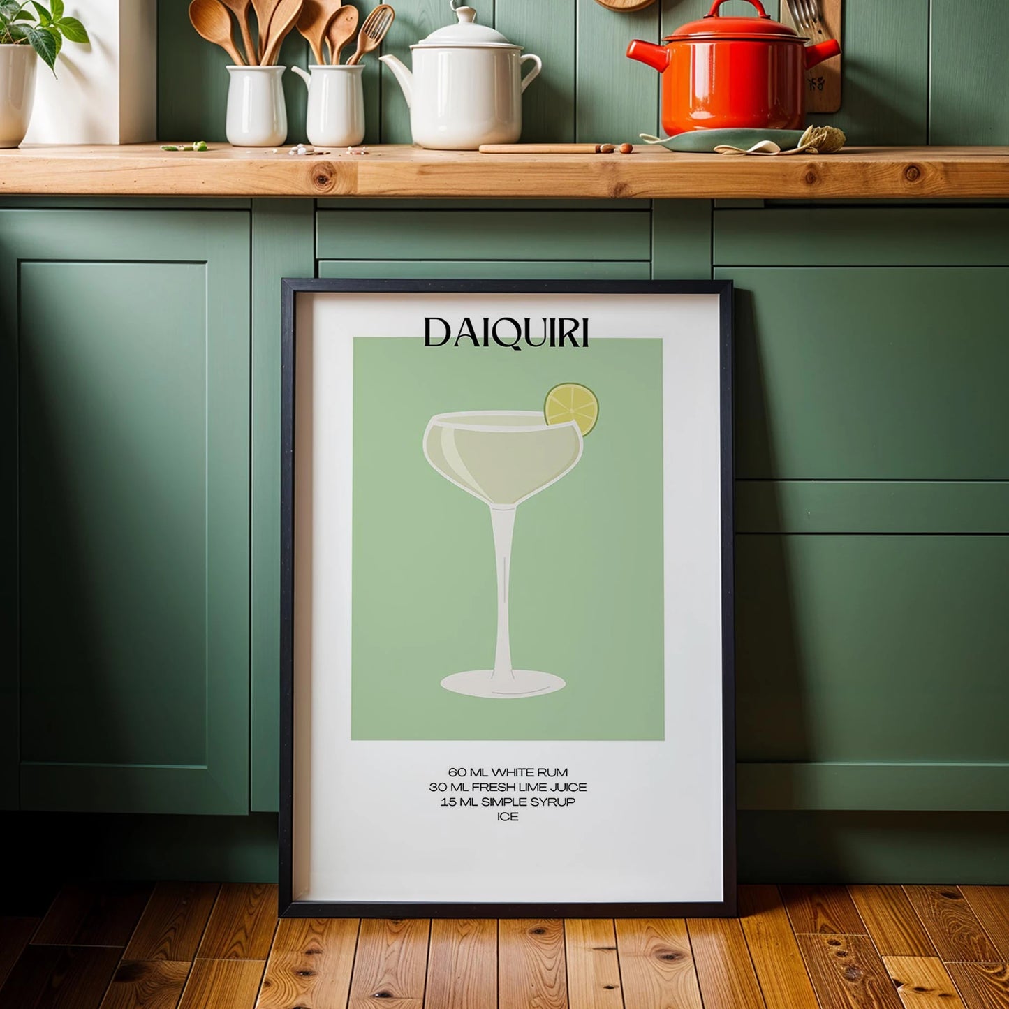Daiquiri Kokteyl Tarifi Mutfak Duvar Tablosu