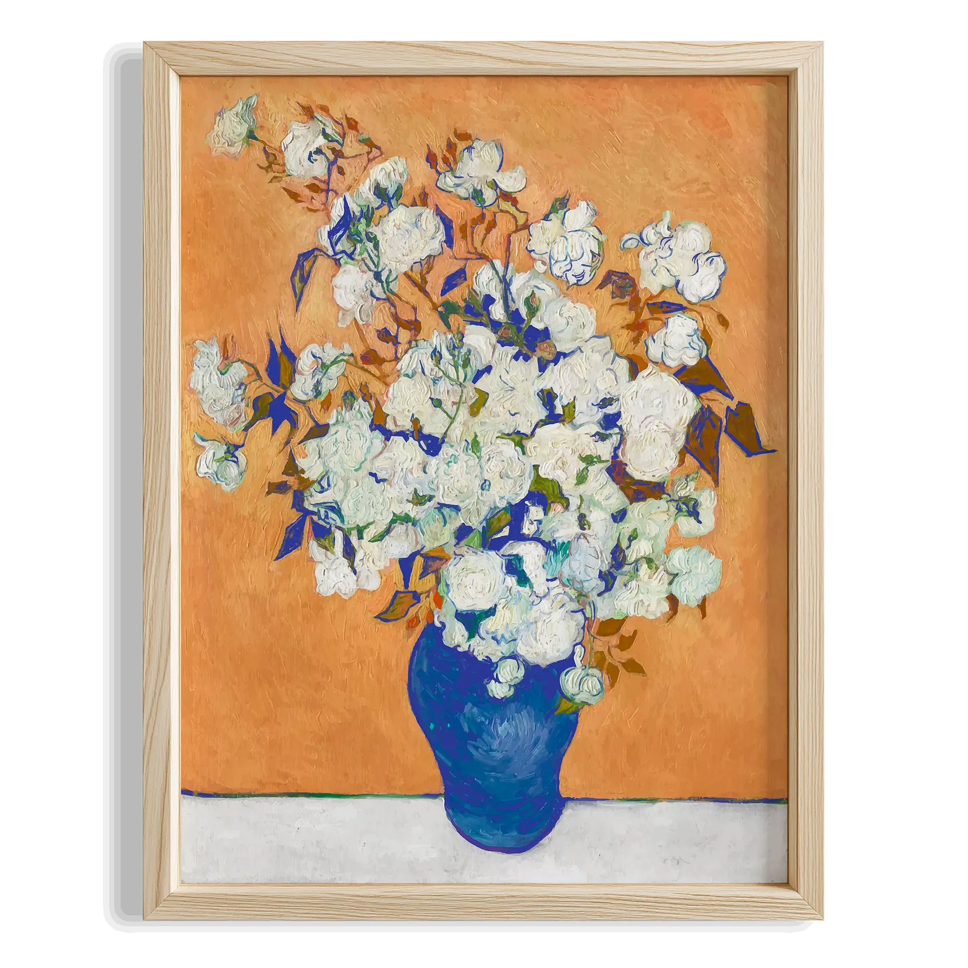 Vazoda Çiçekler - Vincent Van Gogh Ahşap Duvar Tablosu