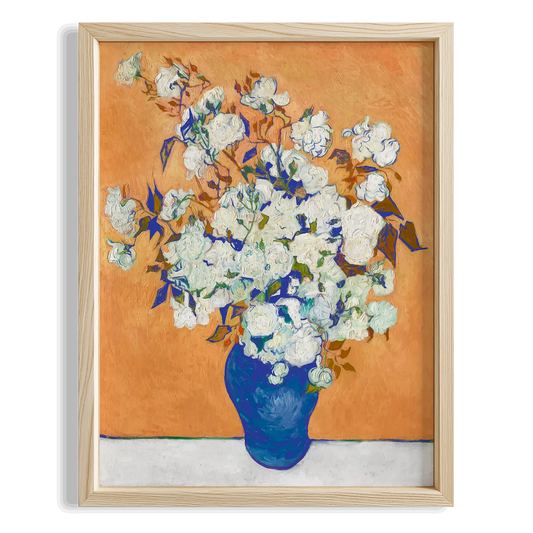 Vazoda Çiçekler - Vincent Van Gogh Ahşap Duvar Tablosu