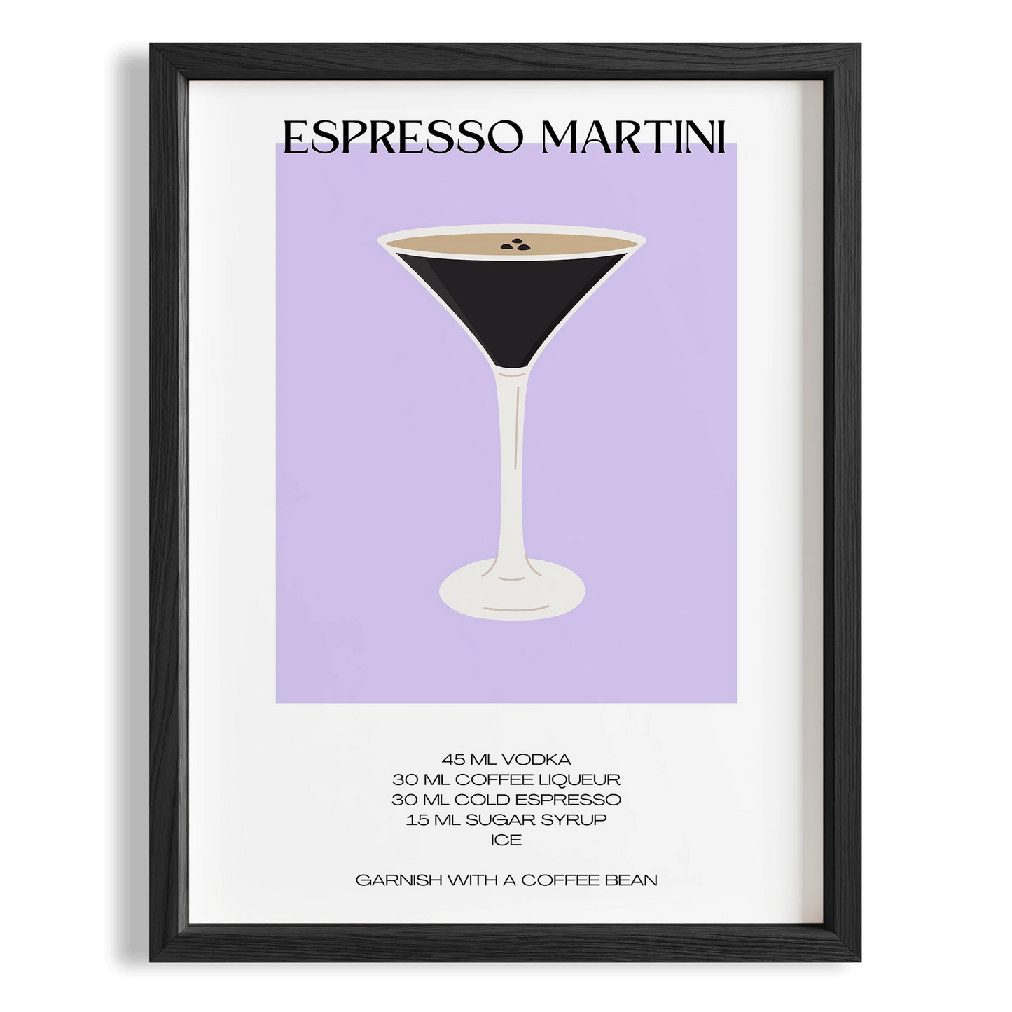 Espresso Martini Kokteyl Tarifi Mutfak Duvar Tablosu
