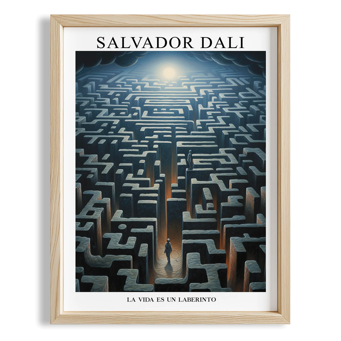 Labirent - Salvador Dali Ahşap Duvar Tablosu
