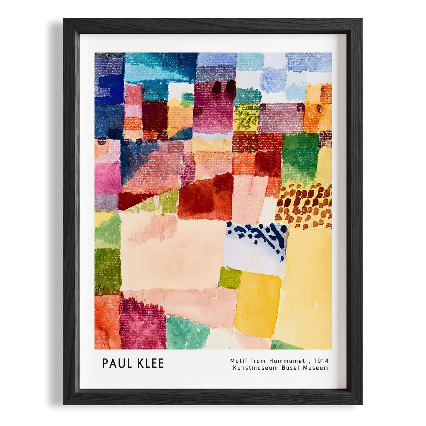 Paul Klee Hammamet Motifi Üzerine 1914 Suluboya II Duvar Tablosu