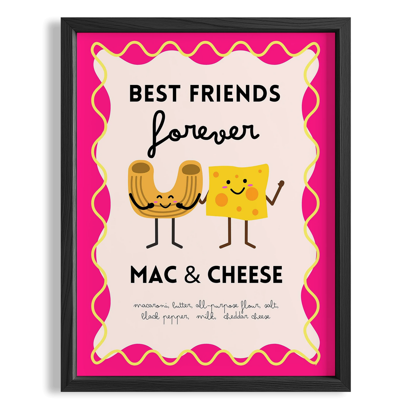 Macaroni & Cheese Ebedi Dostluk Mutfak Duvar Tablosu