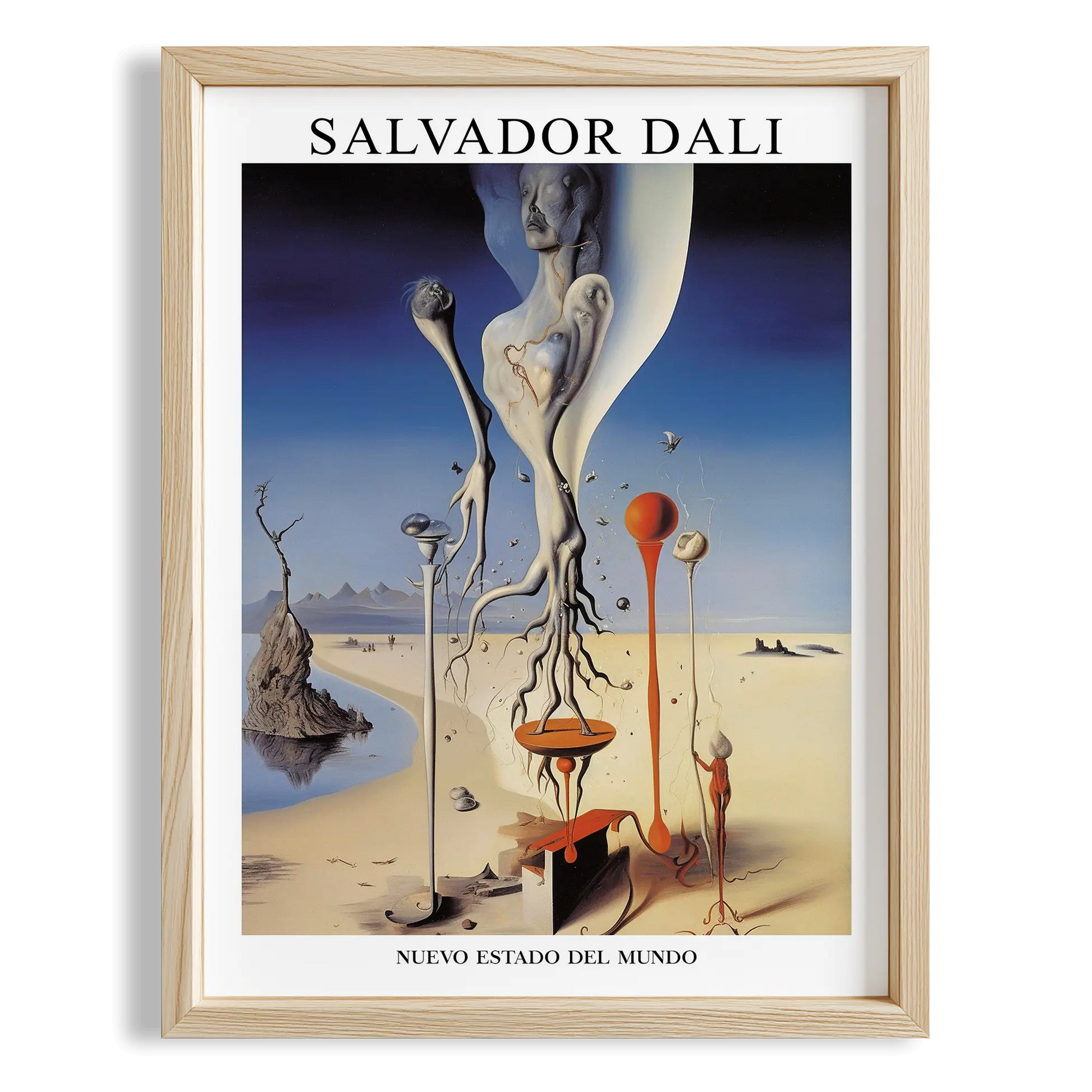 Uzayan Beden - Salvador Dali Ahşap Duvar Tablosu