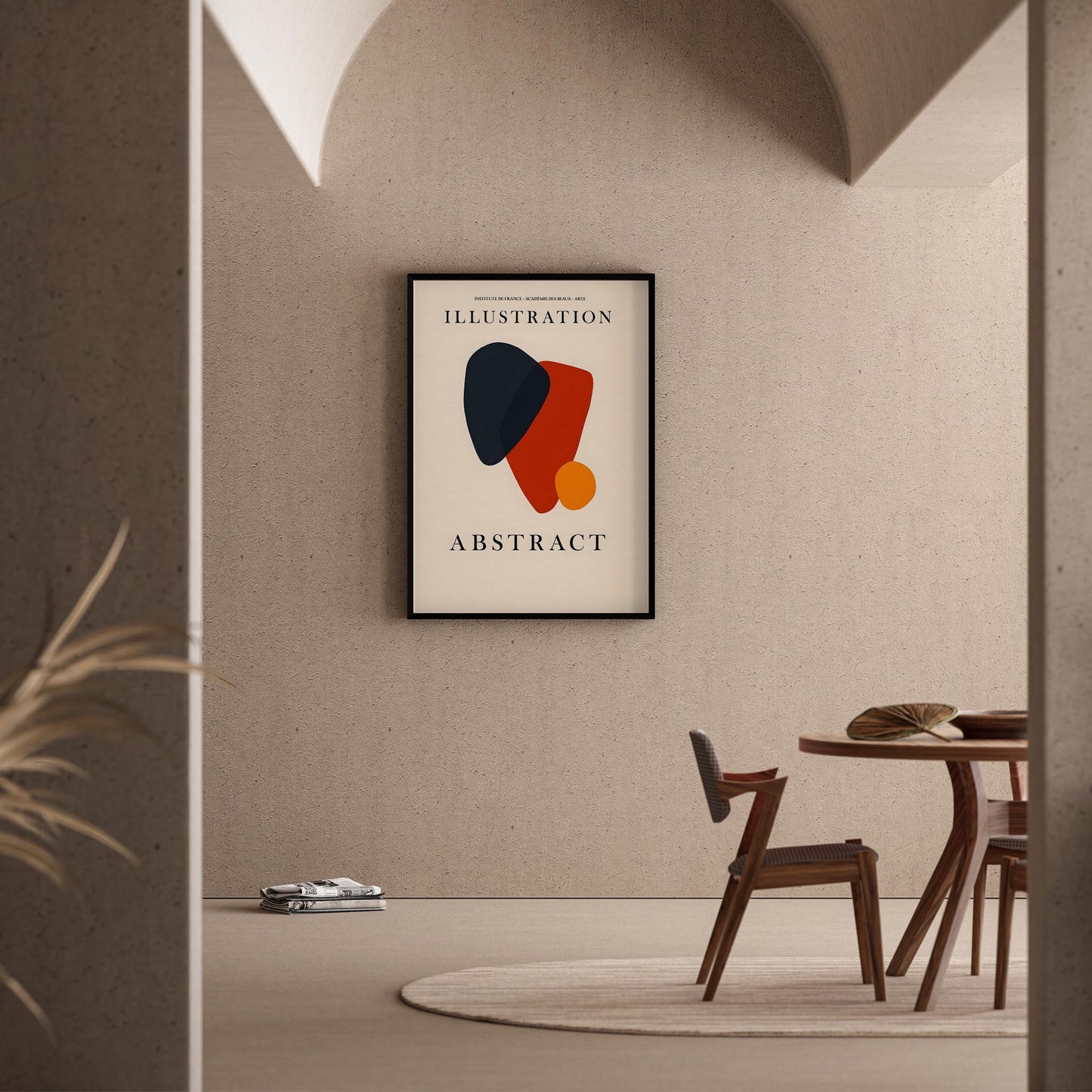 Matisse Kağıt Kesimleri Serisi Abstract Modern Formlar II Duvar Tablosu