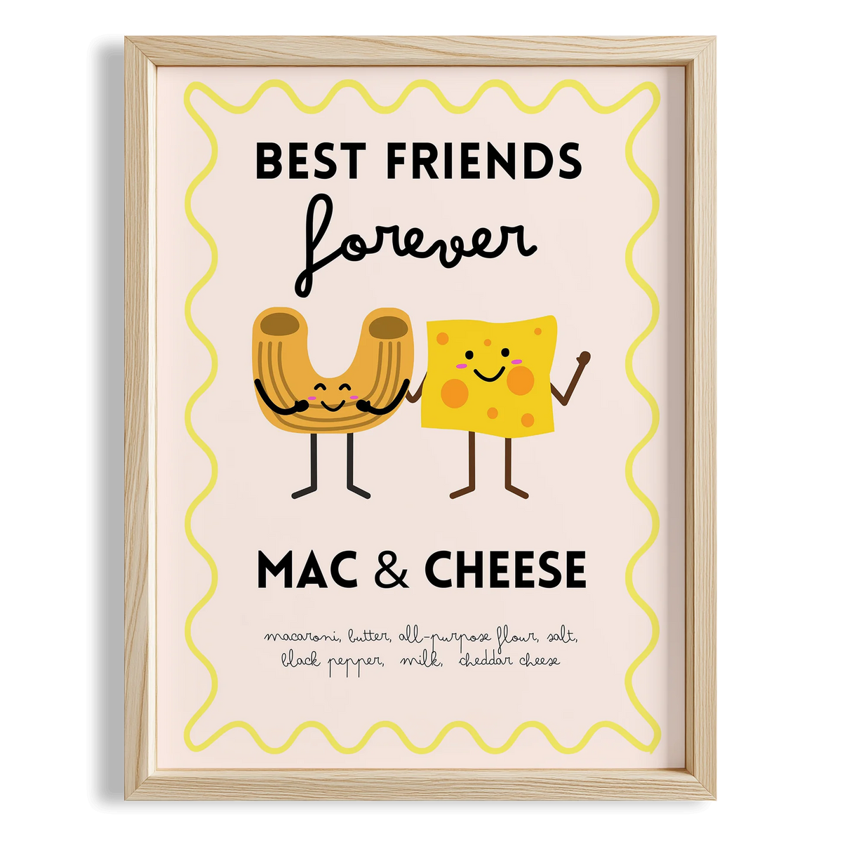 Macaroni & Cheese Ebedi Dostluk Mutfak Duvar Tablosu II