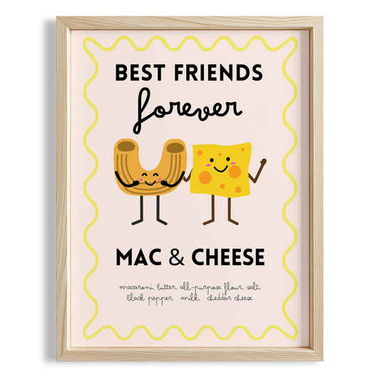 Macaroni & Cheese Ebedi Dostluk Mutfak Duvar Tablosu II