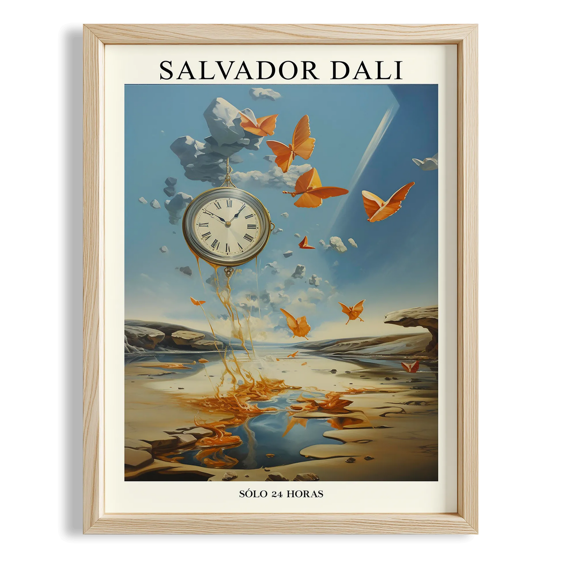 Belleğin Azmi - Salvador Dali Ahşap Duvar Tablosu