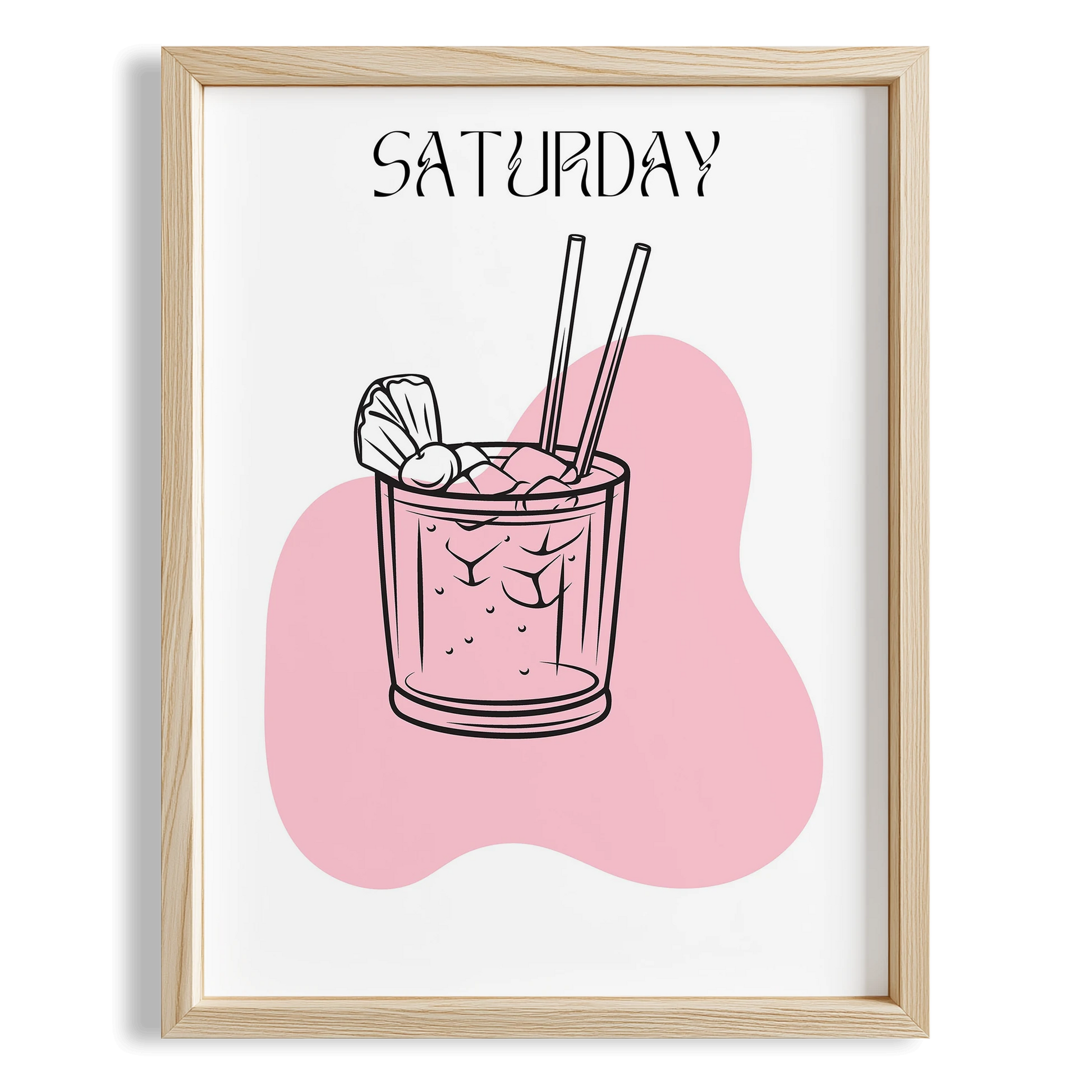 Cumartesi Günü Weekend Drinks Kokteyl Mutfak Duvar Tablosu