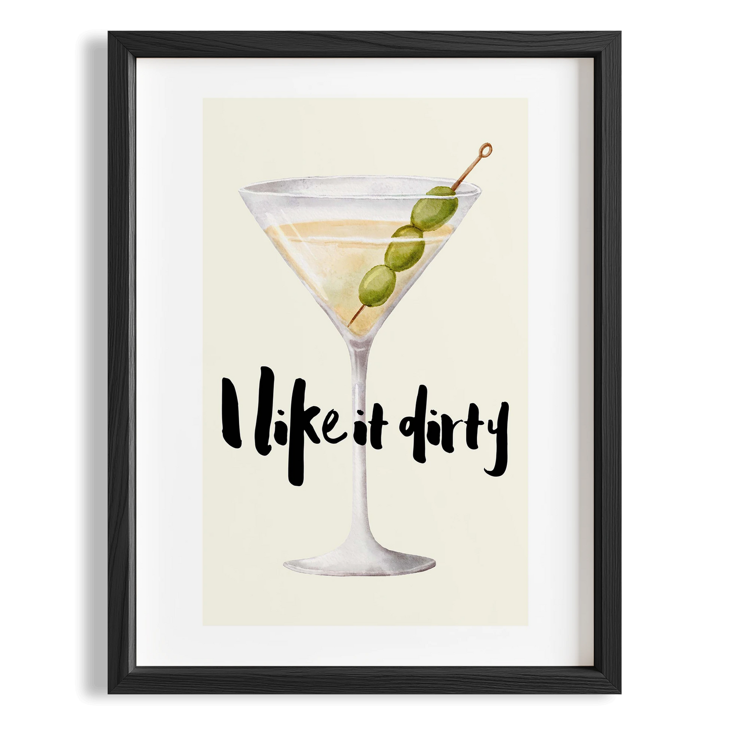 I like it dirty Tipografi Mutfak Duvar Tablosu