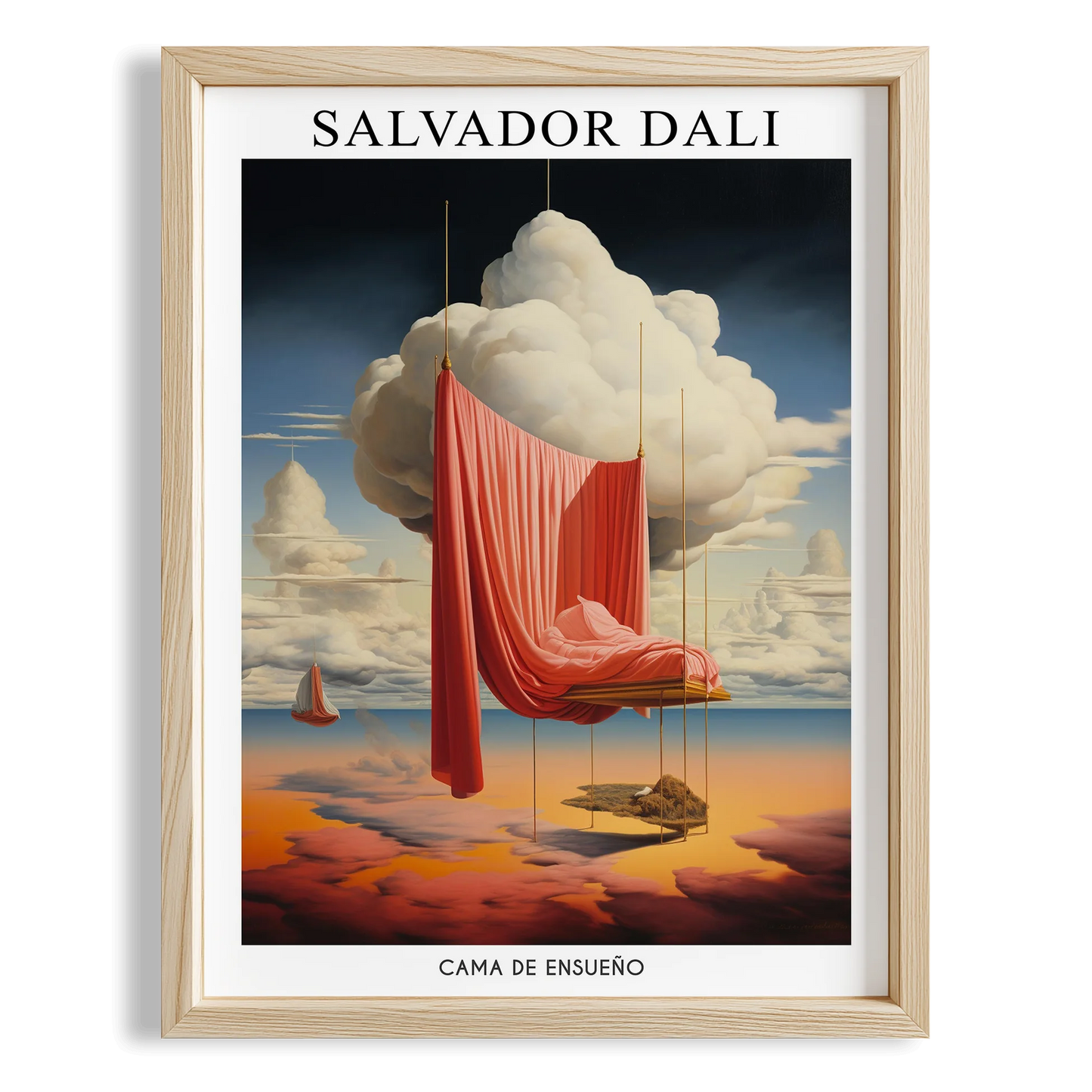 Eriyen Bulut - Salvador Dali Ahşap Duvar Tablosu