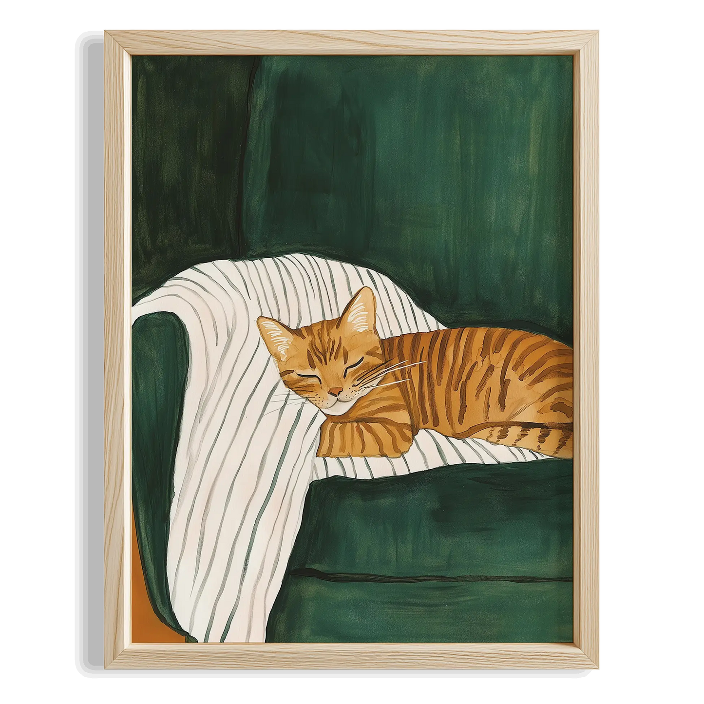 Kedi Portre VII - Sarman Çizgili