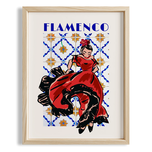 Flamenco Seramik Desen V Akdeniz İspanya Koleksiyonu Mutfak Duvar Tablosu II
