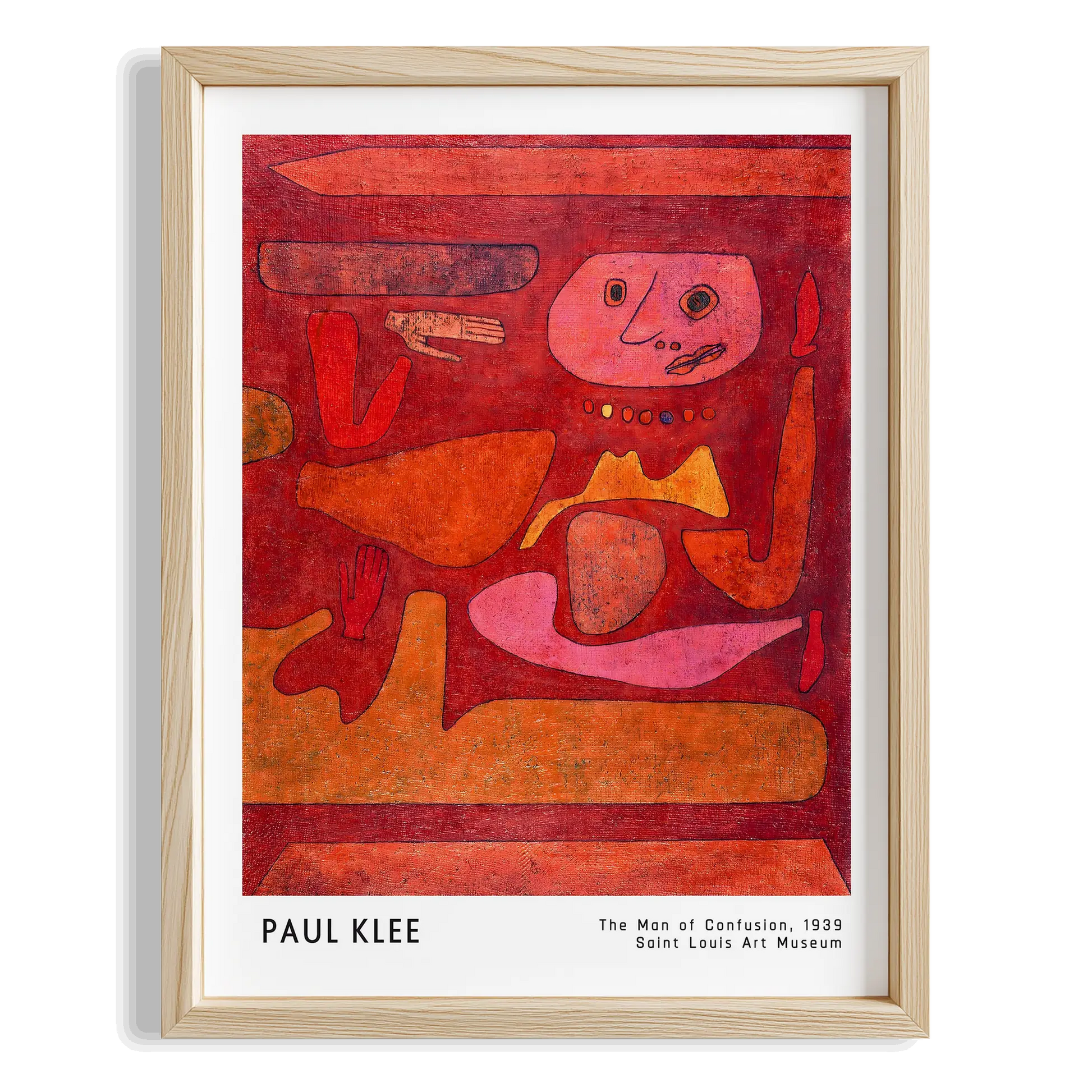 Paul Klee Kafa Karışıklığı Adamı 1939 Suluboya I Duvar Tablosu