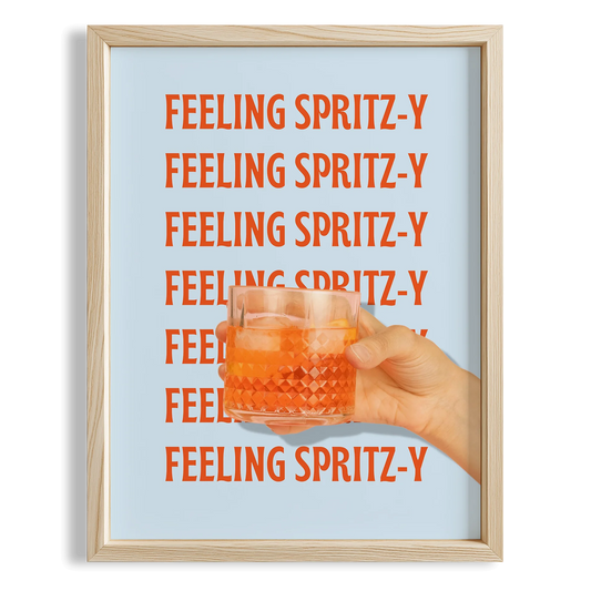 Feeling Spritz-y Tipografi Mutfak Duvar Tablosu