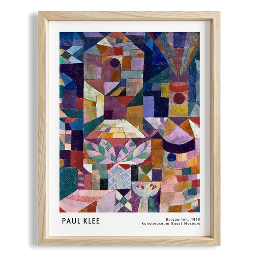 Paul Klee Kale Bahçesi 1919 Suluboya I Duvar Tablosu