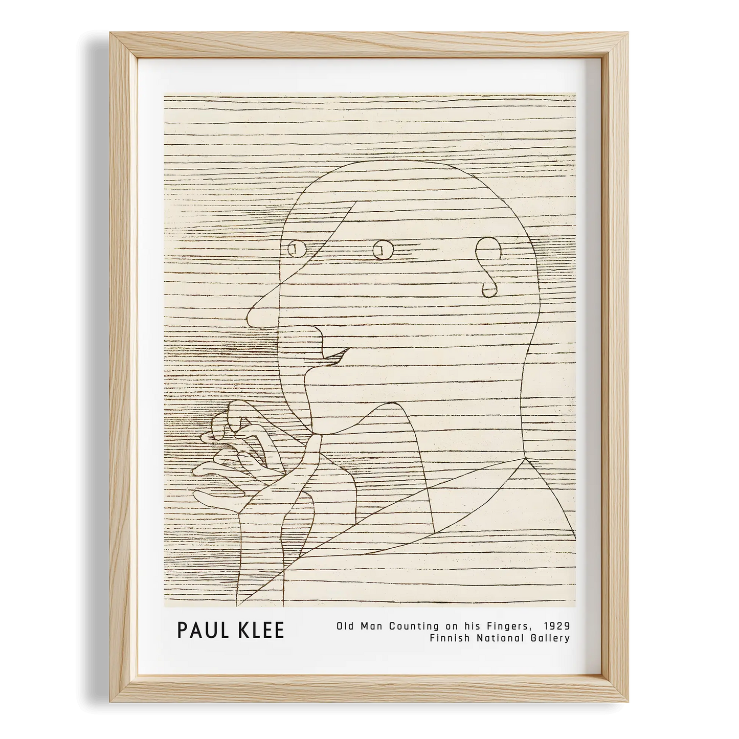 Paul Klee Parmak Sayan Adam 1929 Suluboya I Duvar Tablosu