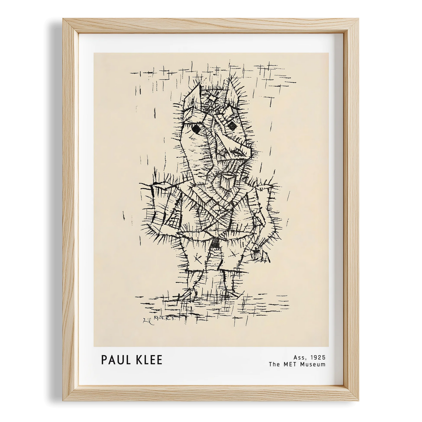 Paul Klee Eşek 1925 Suluboya I Duvar Tablosu