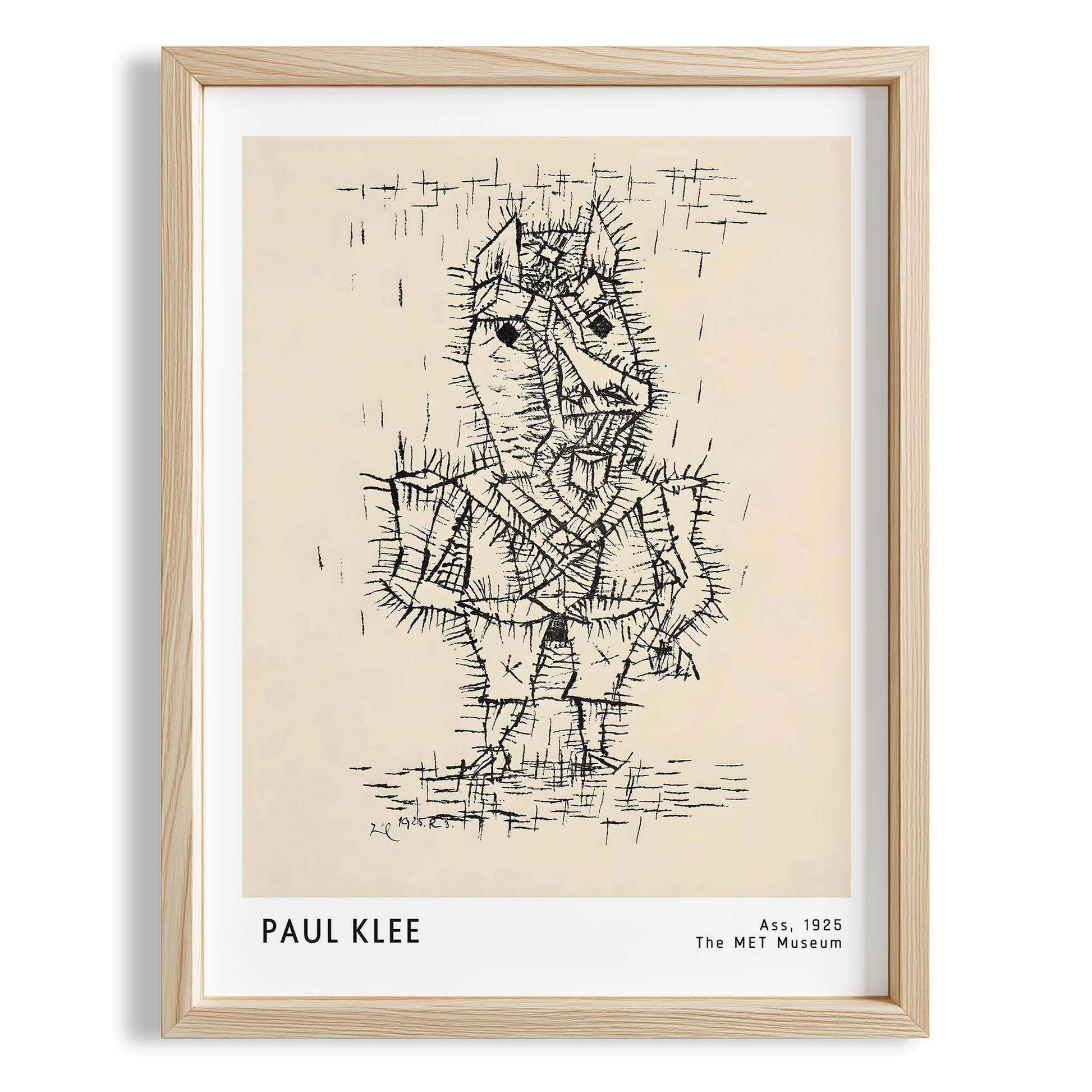 Paul Klee Eşek 1925 Suluboya I Duvar Tablosu