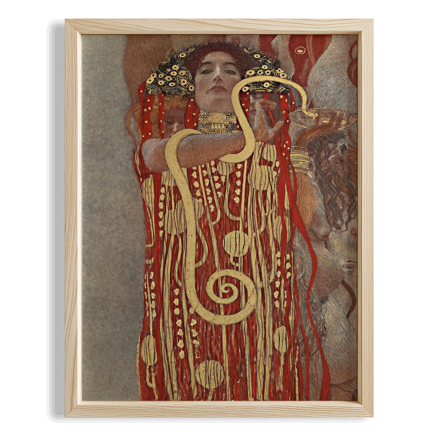 Tıp - Gustav Klimt Ahşap Duvar Tablosu