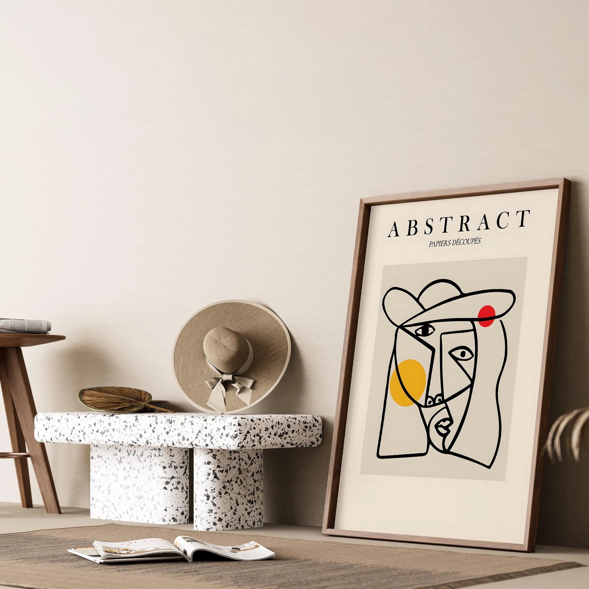 Matisse Picasso Kağıt Kesimleri Abstract Modern Formlar I Duvar Tablosu