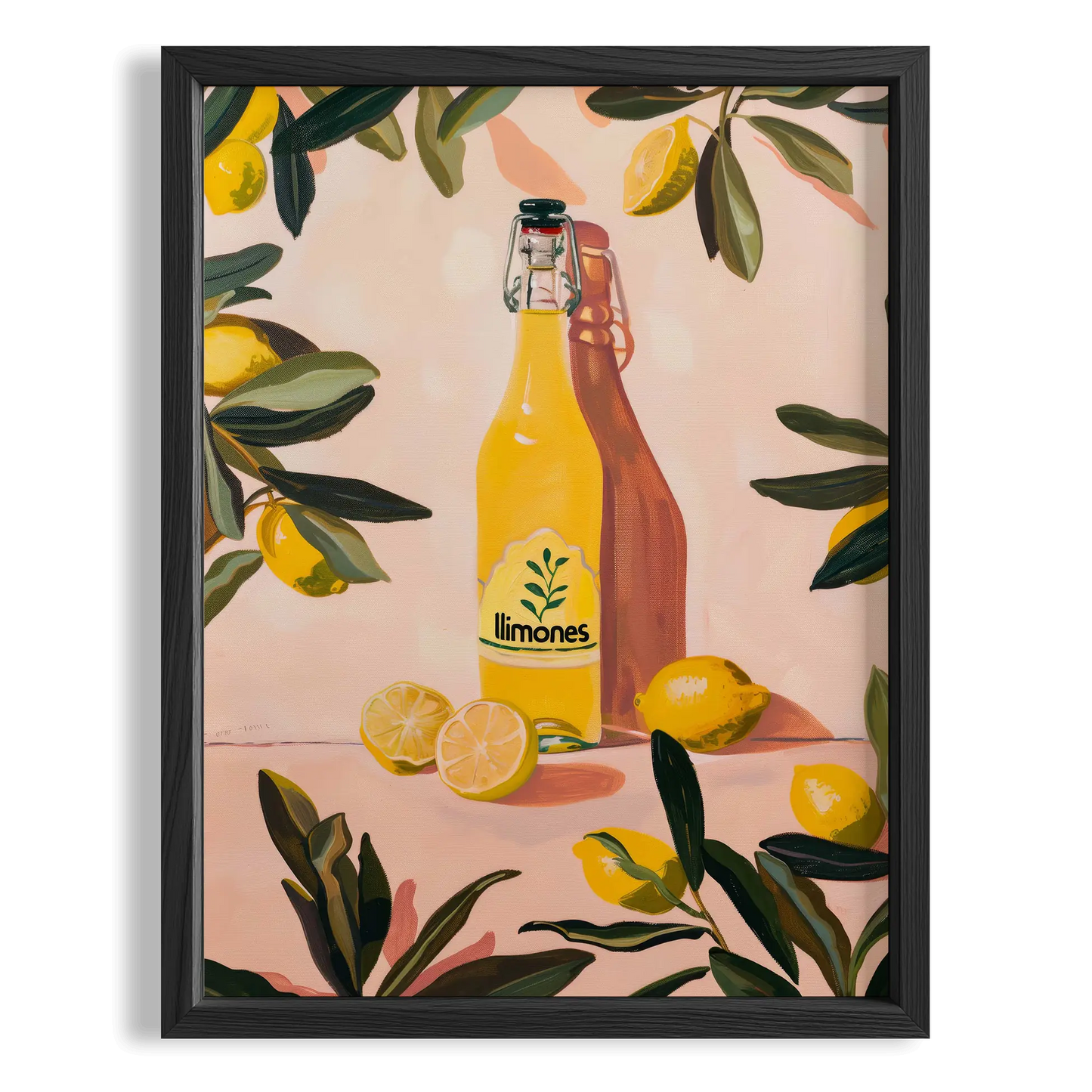 Limoncello Natürmort Akdeniz İtalya Koleksiyonu Mutfak Duvar Tablosu II