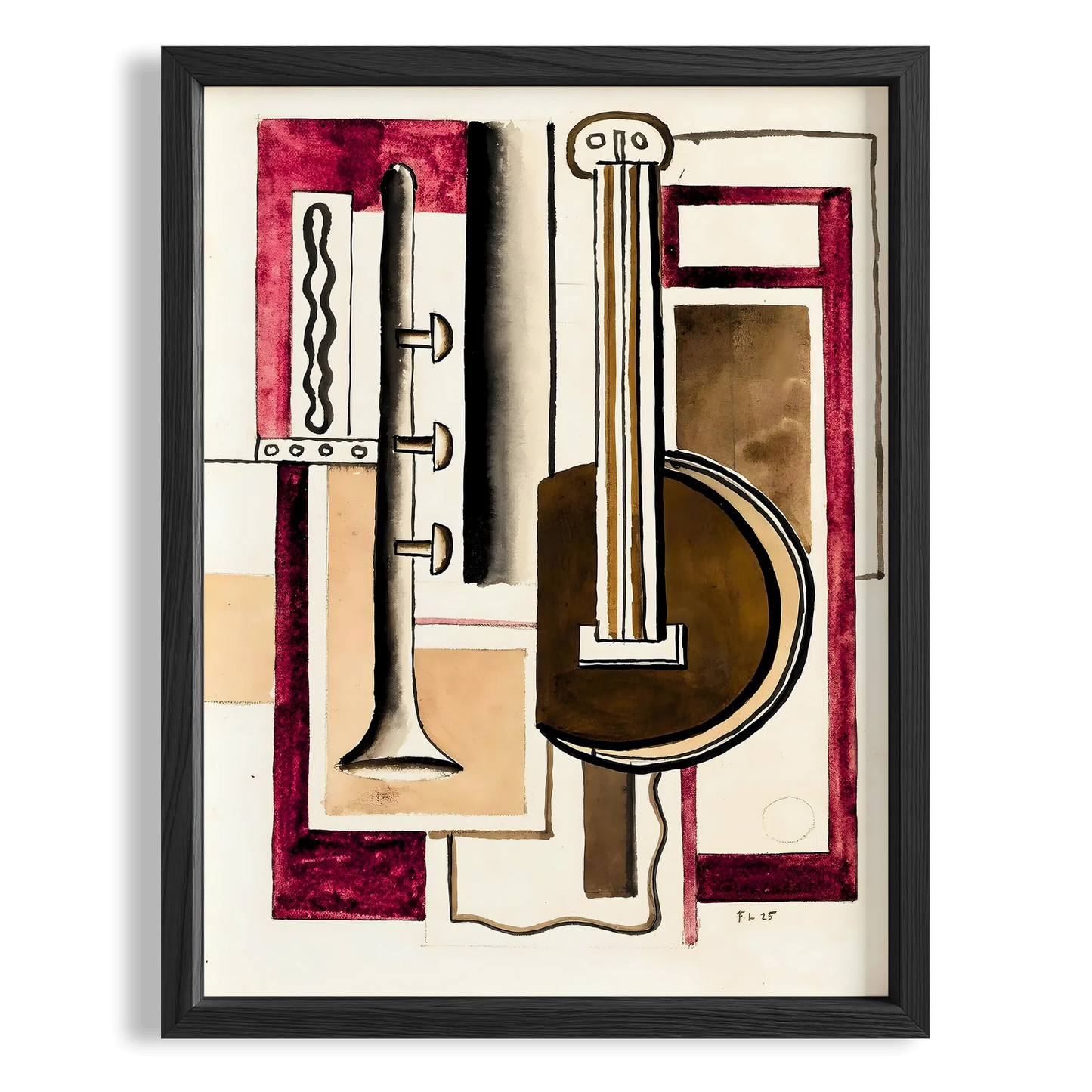 Fernand Leger 32 Duvar Tablosu