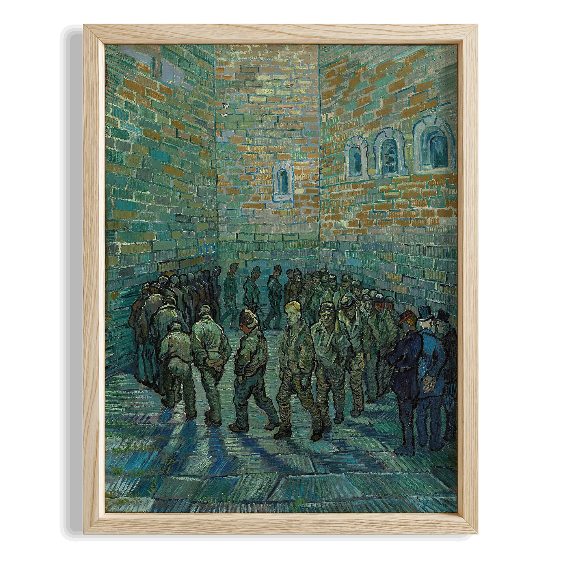 Askerler - Vincent Van Gogh Ahşap Duvar Tablosu