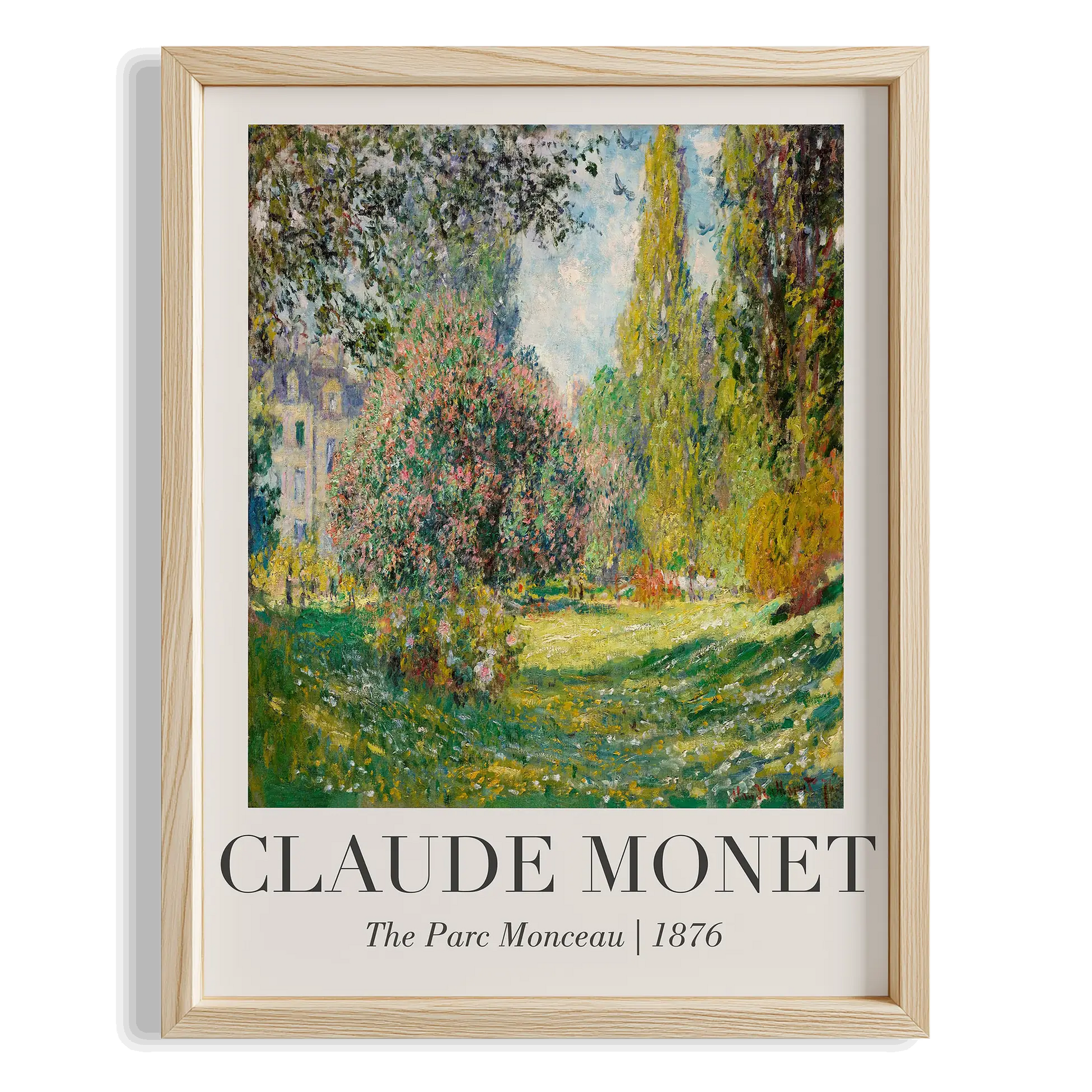 Monet'nin Bahçesi - Claude Monet Ahşap Duvar Tablosu