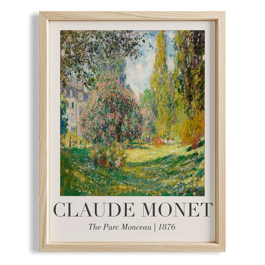 Monet'nin Bahçesi - Claude Monet Ahşap Duvar Tablosu