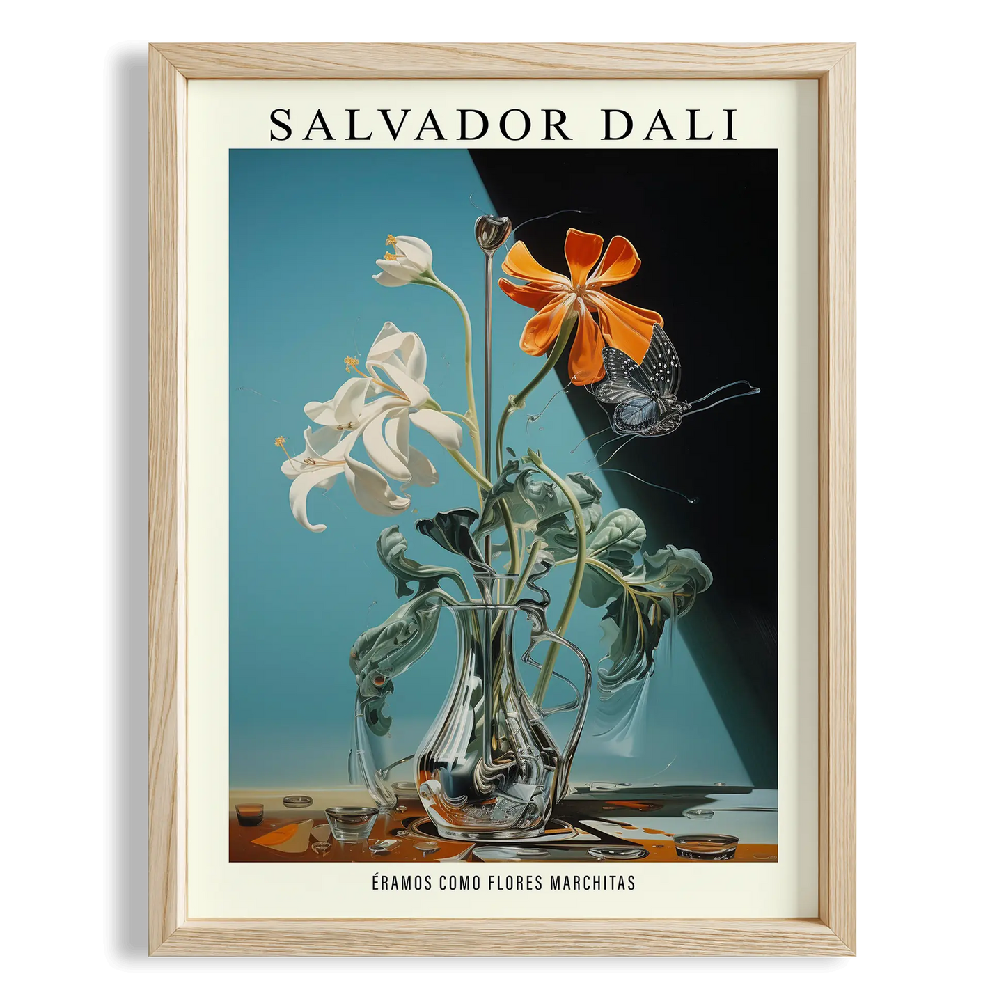Zambak - Salvador Dali Ahşap Duvar Tablosu