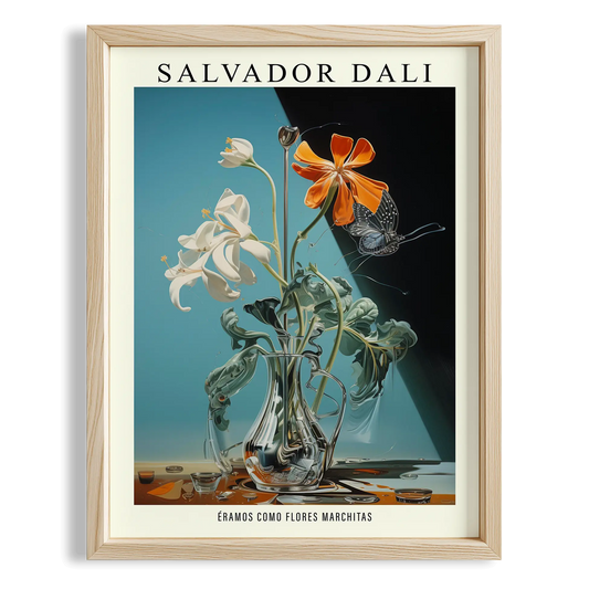 Zambak - Salvador Dali Ahşap Duvar Tablosu
