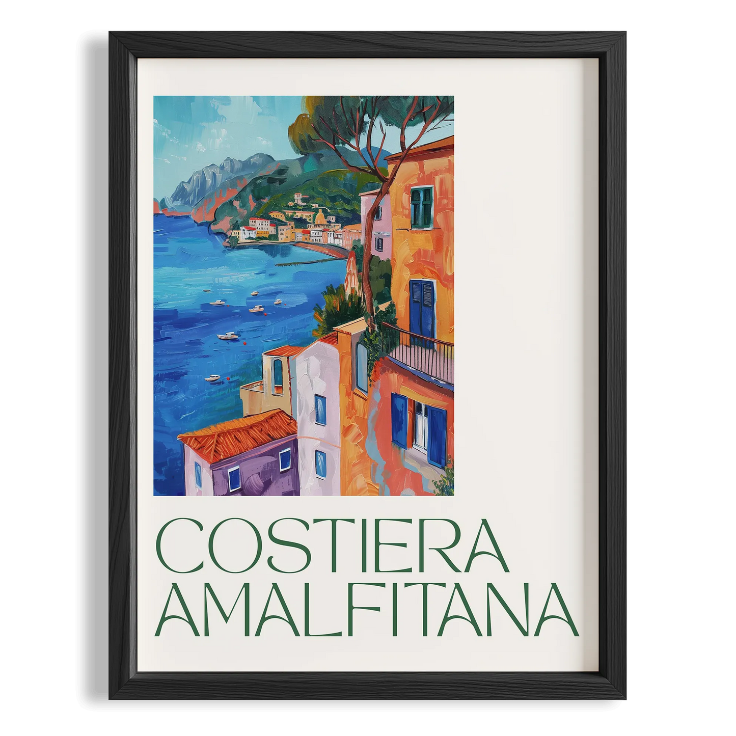 Costiera Amalfitana Manzara Mutfak Duvar Tablosu